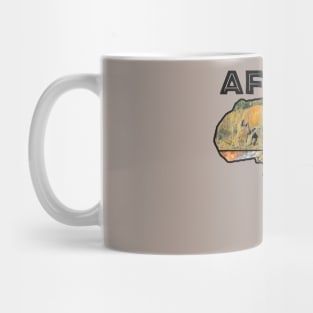 Africa Wildlife Continent Collage Mug